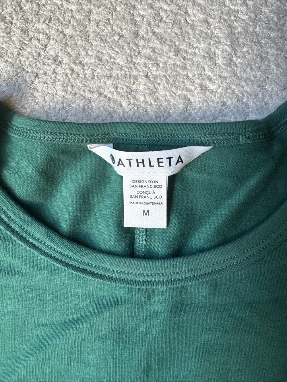 Athleta Long Sleeve Crew Top - Green - Picture 3 of 5